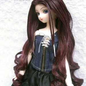 Wig / 9-10 inch / Long Loose Curls at the end (Burgundy #1B/BUM)