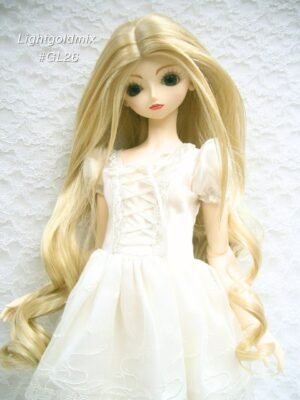 Wig / 9-10 inch / Long Loose Curls at the end (Lightgoldmix #GL26)