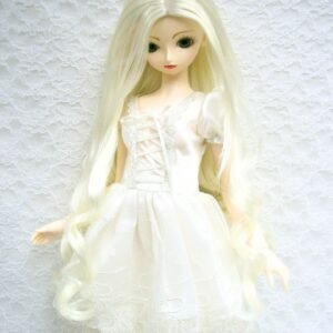 Wig / 9-10 inch / Long Loose Curls at the end (White #K19)