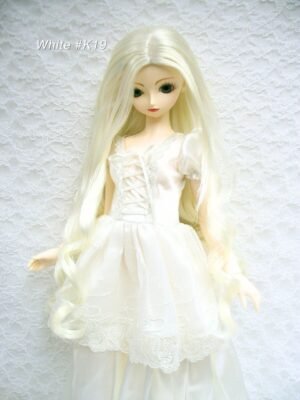 Wig / 9-10 inch / Long Loose Curls at the end (White #K19)