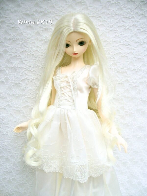 Wig / 9-10 inch / Long Loose Curls at the end (White #K19)