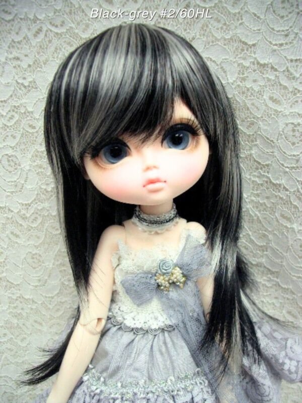 Wig / 11-12 inch / Semi-long Shaggy (Black-grey #2/60HL)