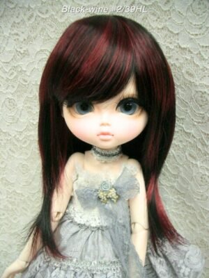 Wig / 11-12 inch / Semi-long Shaggy (Black-wine #2/39HL)