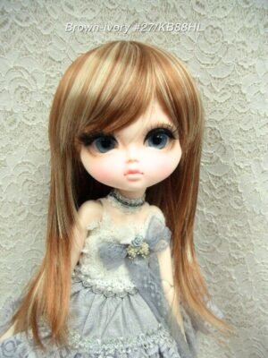 Wig / 11-12 inch / Semi-long Shaggy (Brown-ivory #27/KB88HL)