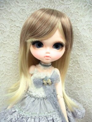 Wig / 11-12 inch / Semi-long Shaggy (Brown-ivory #12/KB88T)