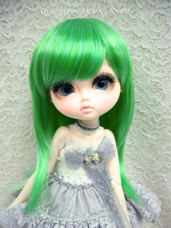Wig / 11-12 inch / Semi-long Shaggy (Opalgreen #K3/K4/K19M)
