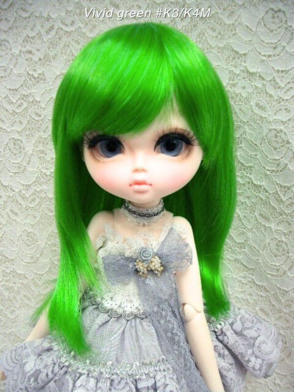 Wig / 11-12 inch / Semi-long Shaggy (Vivid green #K3/K4M)