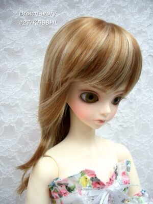 Wig / 9-10 inch / Shaggy Short (Brown-ivory #27/KB88HL)