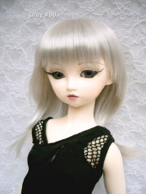 Wig / 9-10 inch / Shaggy Short (Grey #60)