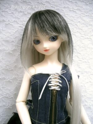 Wig / 9-10 inch / Long Shaggy (Black-grey #1/60T)