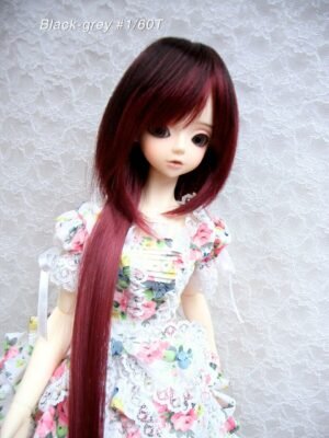 Wig / 9-10 inch / Long Shaggy (Black-wine #2/39T)