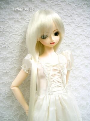 Wig / 9-10 inch / Long Shaggy (White #K19)