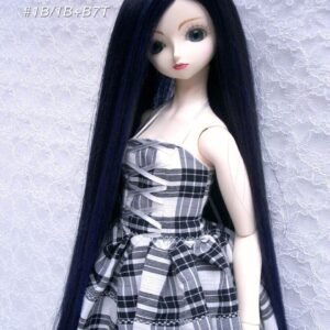 Wig / 9-10 inch / One-length Long Straight *50cm (Black-blue #1B/1B+B7T)