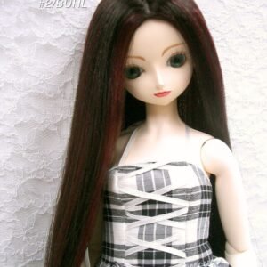 Wig / 9-10 inch / One-length Long Straight *50cm (Black-burgundy #2/BUHL)