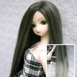 Wig / 9-10 inch / One-length Long Straight *50cm (Darkgrey-grey #1/60T)