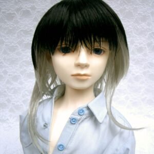 Wig / 9-10 inch / Shaggy Short (Black-grey #1B/60)