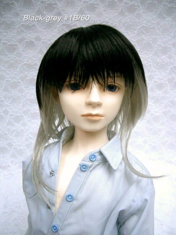 Wig / 9-10 inch / Shaggy Short (Black-grey #1B/60)