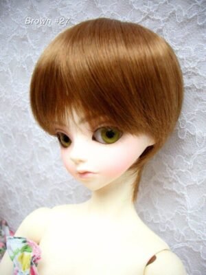 Wig / 9-10 inch / Short Bob with a tail (Brown #27)