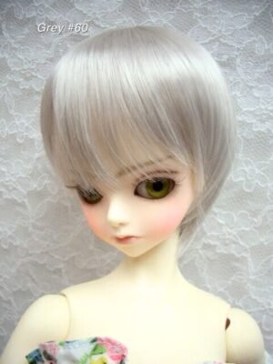 Wig / 9-10 inch / Short with a tail  (Grey #60)
