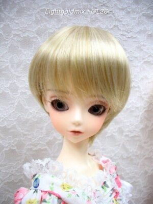 Wig / 9-10 inch / Short with a tail (Lightgoldmix #GL26)