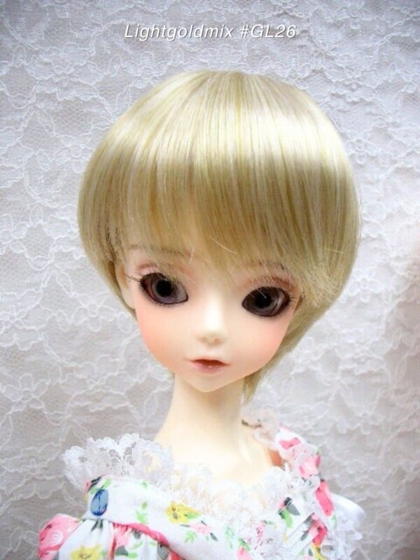Wig / 9-10 inch / Short with a tail (Lightgoldmix #GL26)