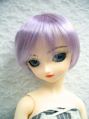 Wig / 9-10 inch / Short with a tail (Purple #K5)