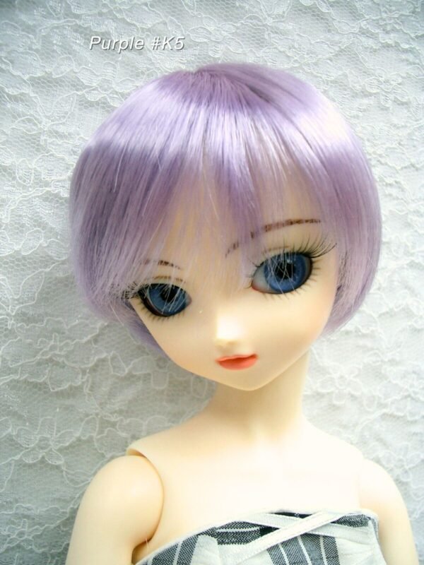 Wig / 9-10 inch / Short with a tail (Purple #K5)