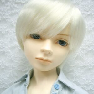 Wig / 9-10 inch / Short with a tail (White #1001)