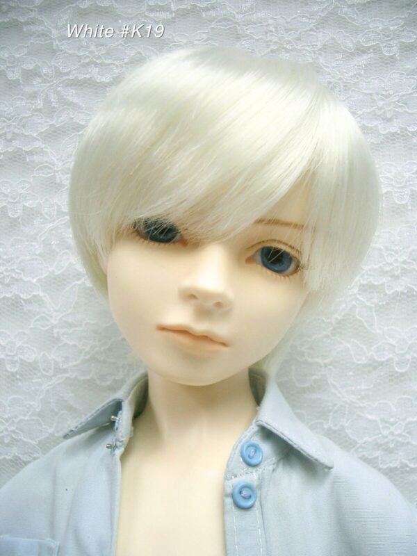Wig / 9-10 inch / Short with a tail (White #1001)