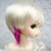 Wig / 9-10 inch / Short with a tail (White-lilac #K19/N6)