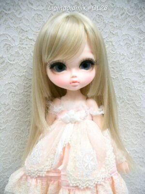 Wig / 11-12 inch / Princess-cut Long (Lightgoldmix #GL26)