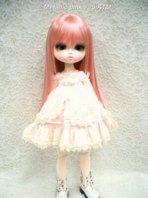 Wig / 11-12 inch / Princess-cut Long (Metallic pink #25/K1M)