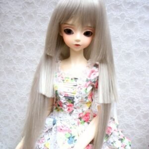 Wig / 9-10 inch / Princess-cut Long (Grey #60)