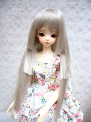 Wig / 9-10 inch / Princess-cut Long (Grey #60)