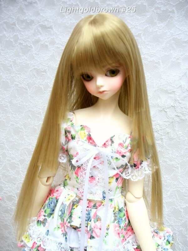 Wig / 9-10 inch / Princess-cut Long (Lightgoldbrown #25)