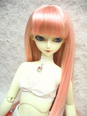 Wig / 9-10 inch / Long Straight *37cm (Metallic pink #25/K1M)