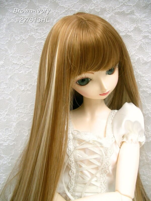 Wig / 9-10 inch / Long Straight *37cm (Brown-ivory #27/613HL)