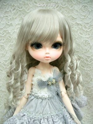 Wig / 11-12 inch / Curly Hair (Grey #60)