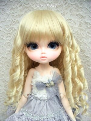 Wig / 11-12 inch / Curly Hair (Brown-ivory #12/KB88T)