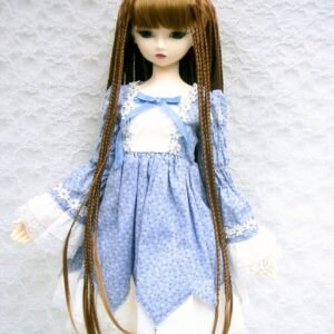 Wig / 9-10 inch / Braided Hair with Bangs (Brown #27)