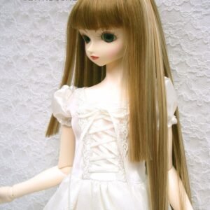 Wig / 9-10 inch / Long straight with Princess-cut (Brown-ivory #27/KB88HL)