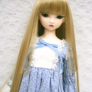 Wig / 9-10 inch / Long straight with Princess-cut (Lightgoldbrown #25)