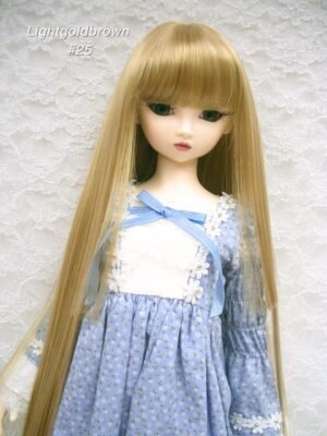 Wig / 9-10 inch / Long straight with Princess-cut (Lightgoldbrown #25)