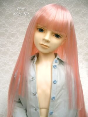 Wig / 9-10 inch / Long straight with Princess-cut (Pink #K19/N9M)