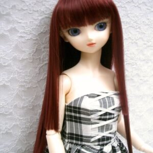 Wig / 9-10 inch / Long straight with Princess-cut (Wine #39)