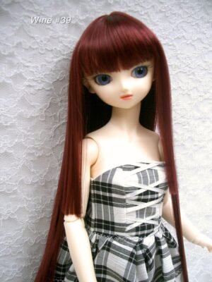 Wig / 9-10 inch / Long straight with Princess-cut (Wine #39)
