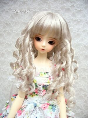 Wig / 9-10 inch / Curly Hair (Grey #60)