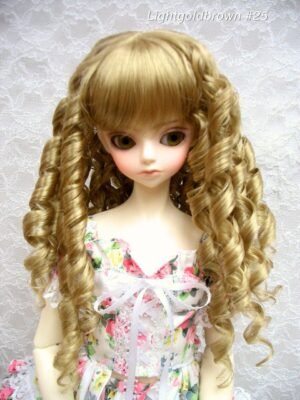 Wig / 9-10 inch / Curly Hair (Lightgoldbrown #25)