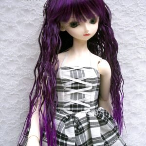 Wig / 9-10 inch / Long Wavy Perm (Black-lilac #2/N5T)
