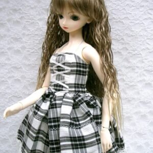 Wig / 9-10 inch / Long Wavy Perm (Brown-ivory #12/KB88T)